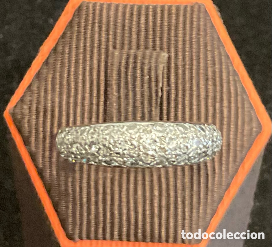 Joyeria: Anillo de oro blanco y 29 brillantes. - Foto 3