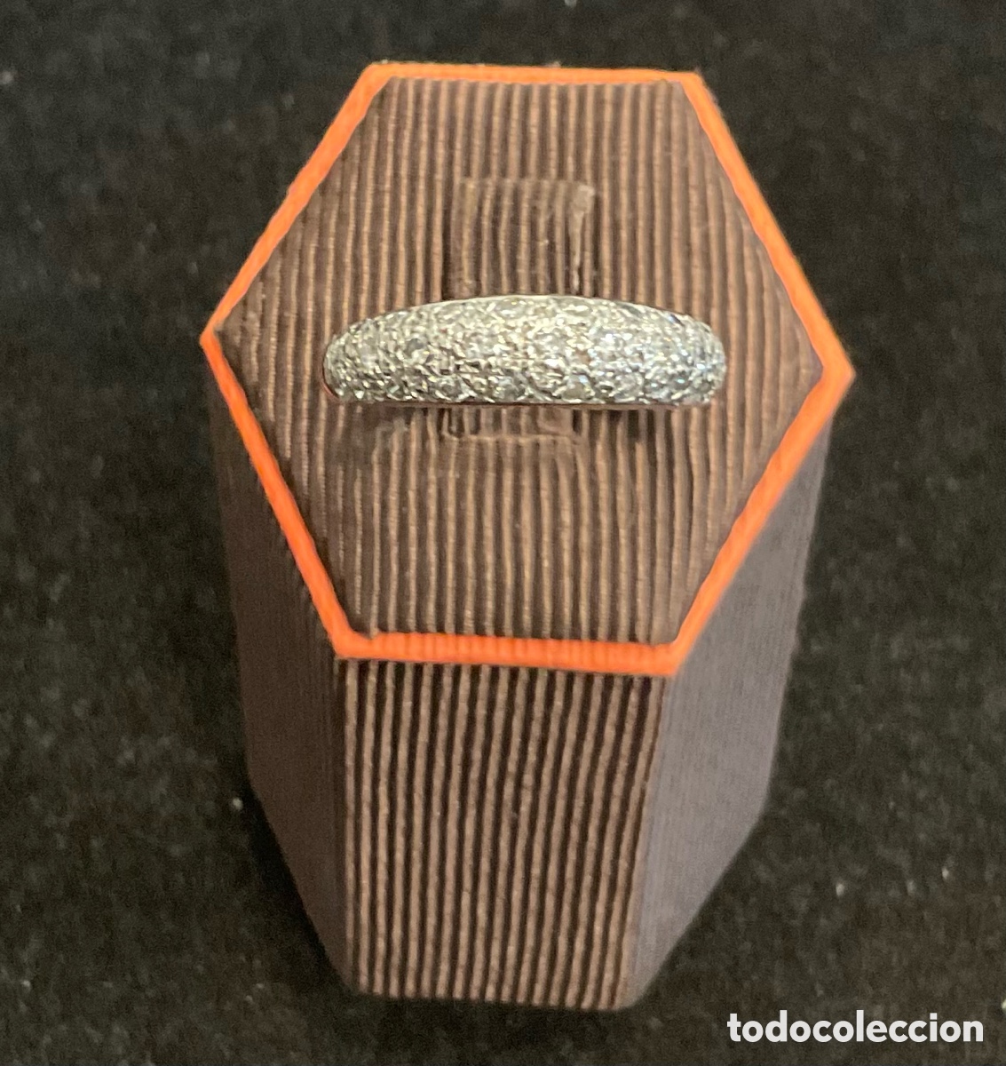 Joyeria: Anillo de oro blanco y 29 brillantes. - Foto 4
