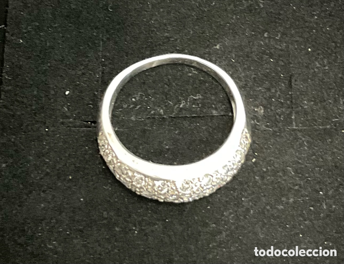 Joyeria: Anillo de oro blanco y 29 brillantes. - Foto 6