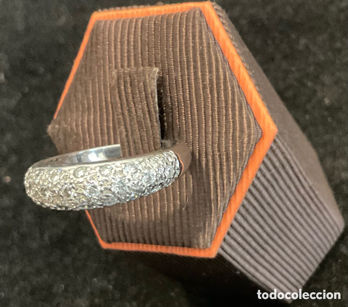 Joyeria: Anillo de oro blanco y 29 brillantes. - Foto 7