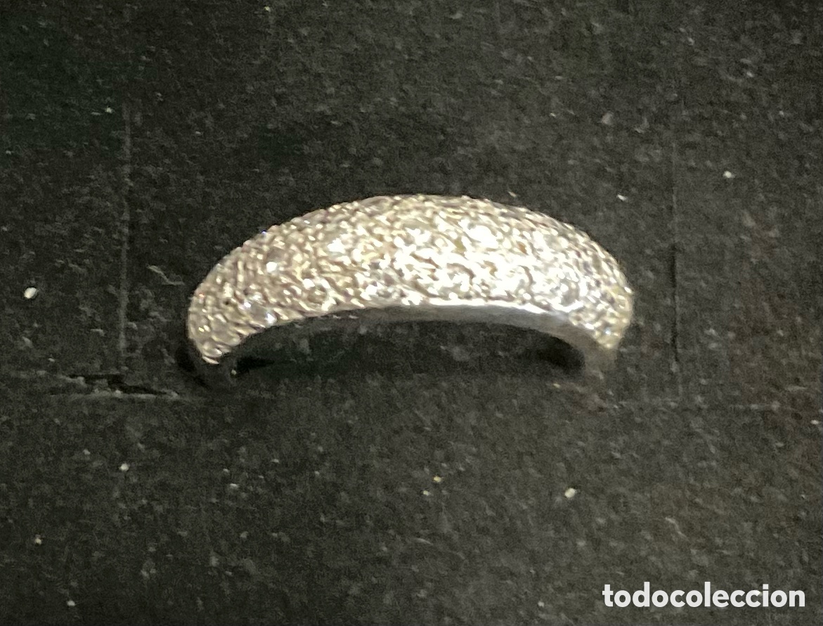Joyeria: Anillo de oro blanco y 29 brillantes. - Foto 1