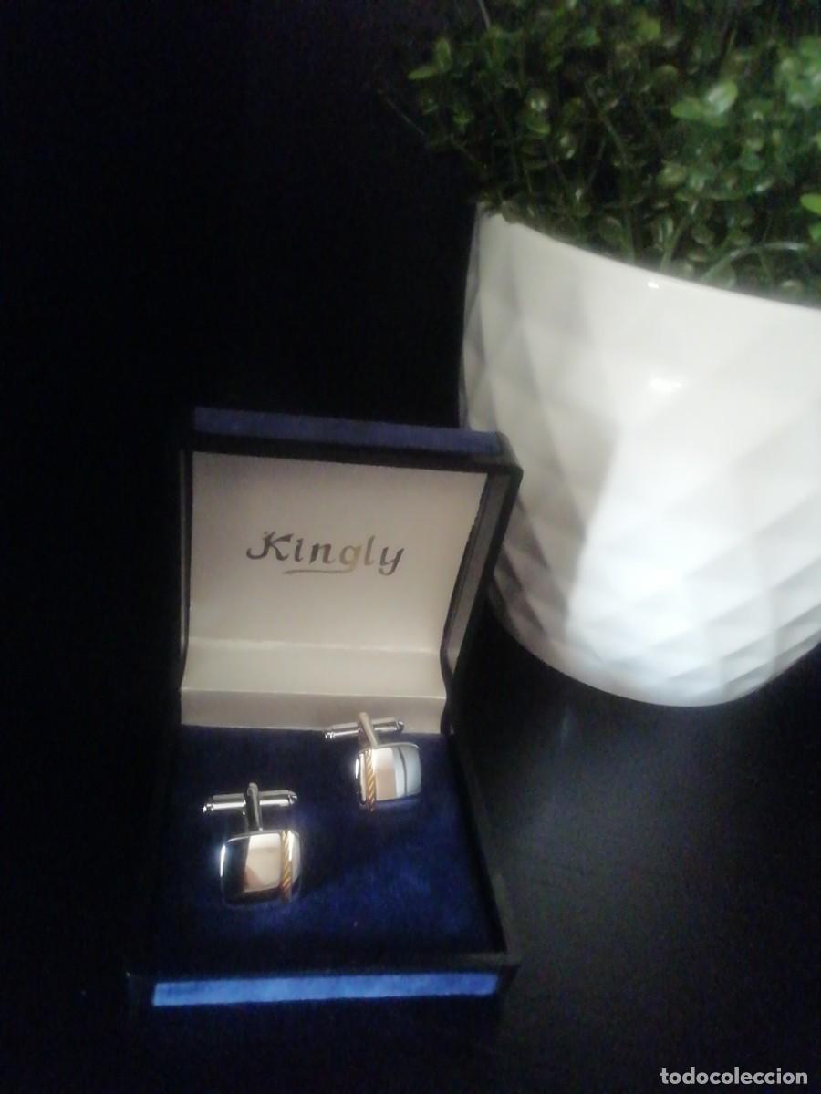 Joyeria: Gemelos Kingly con caja original. - Foto 4