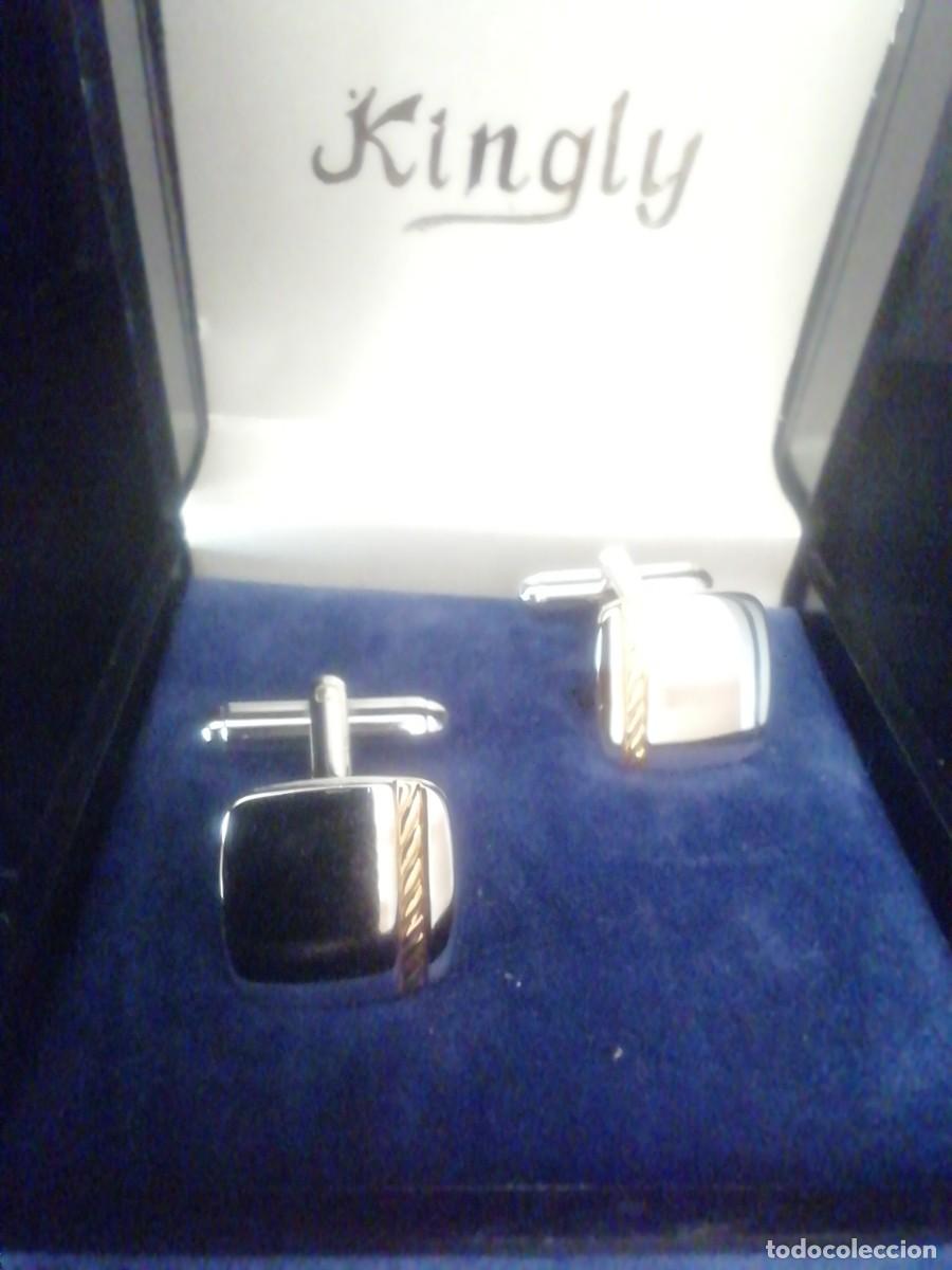 Joyeria: Gemelos Kingly con caja original. - Foto 2