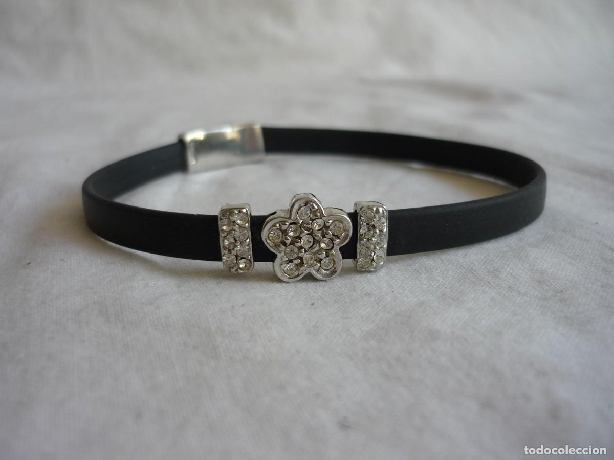 Joyeria: Pulsera de plata de ley y caucho Duobi - Foto 2
