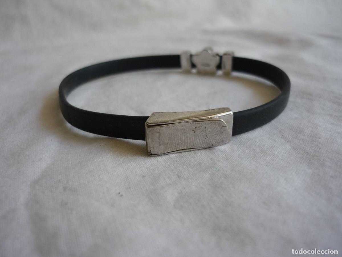 Joyeria: Pulsera de plata de ley y caucho Duobi - Foto 4