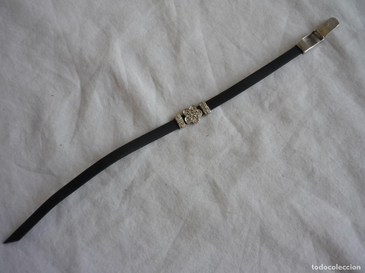 Joyeria: Pulsera de plata de ley y caucho Duobi - Foto 5