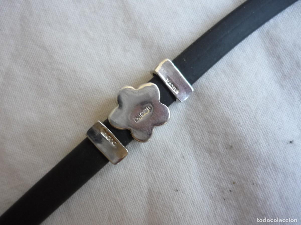Joyeria: Pulsera de plata de ley y caucho Duobi - Foto 8