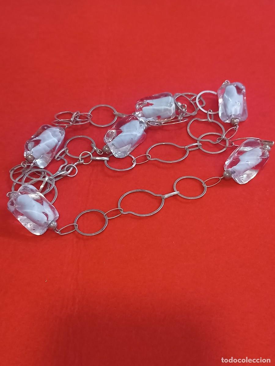 Joyeria: Collar largo en plata y cristal murano. REF-2679 - Foto 3