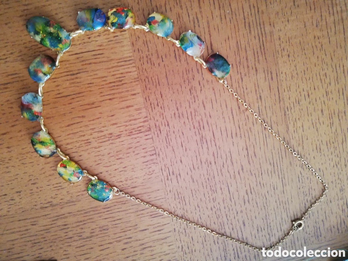 Joyeria: VINTAGE. COLLAR GARGANTILLA ESMALTADA. CONFETTI - Foto 7