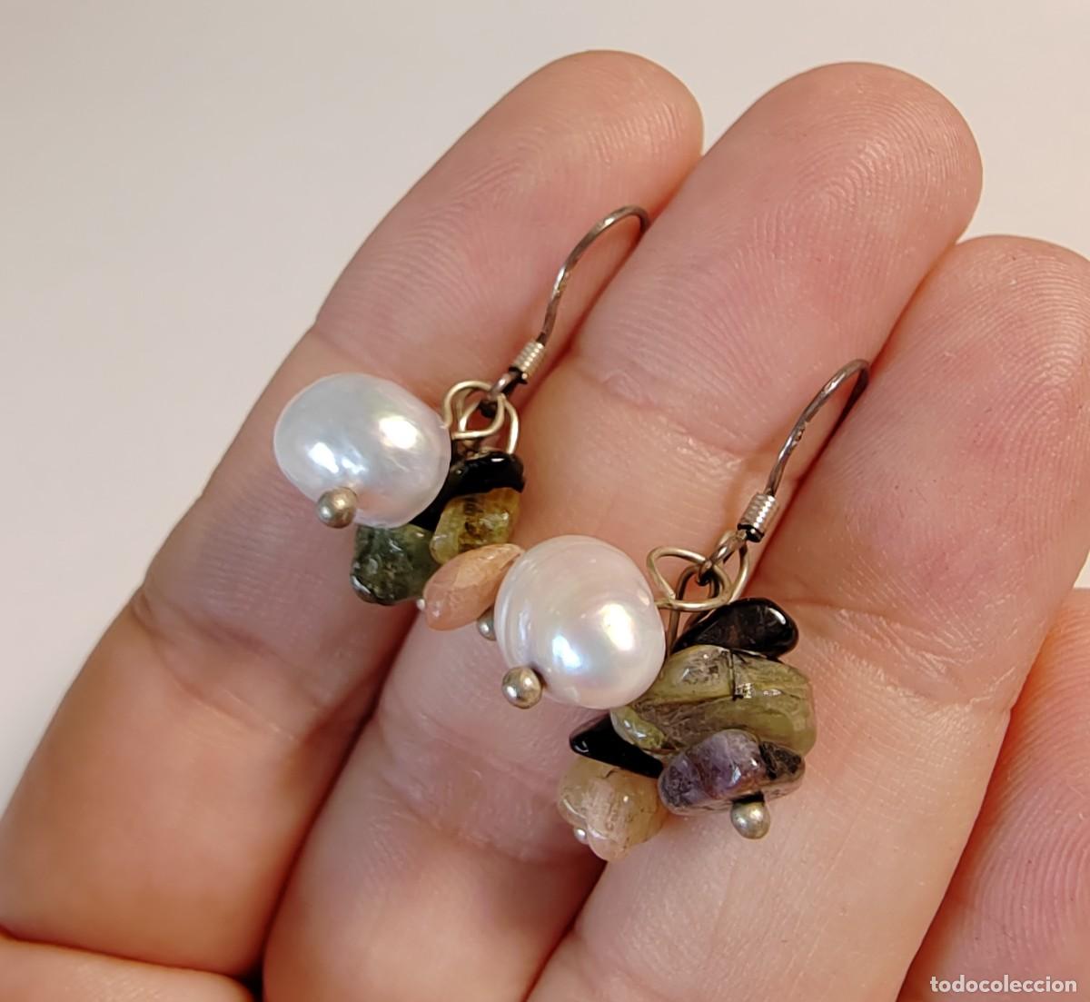Joyeria: Pendientes en Plata de Ley y Perlas - Foto 1