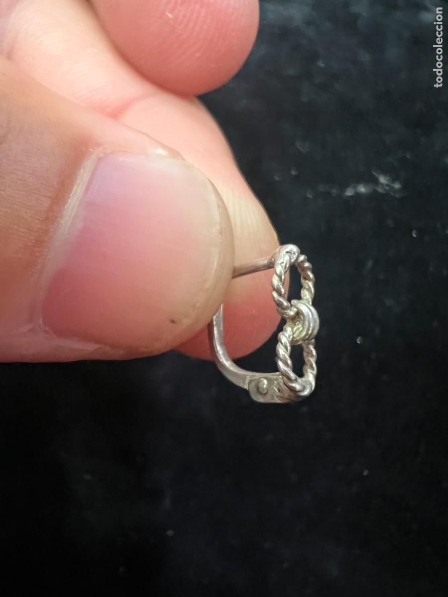 Joyeria: PAREJA DE PENDIENTES DE PLATA CONTRASTADA - MEDIDA 1 CM - Foto 2