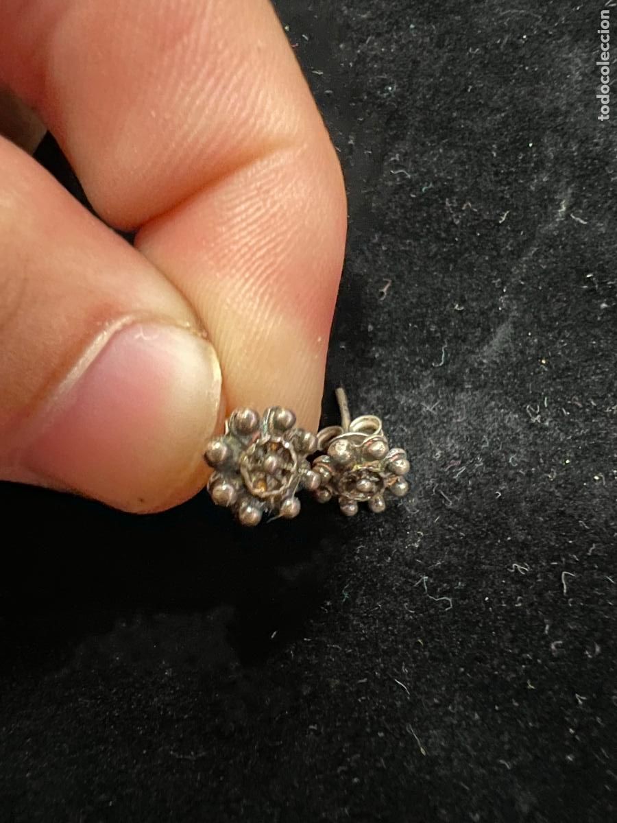 Joyeria: PAREJA DE PENDIENTES DE PLATA - MEDIDA 8MM - Foto 1