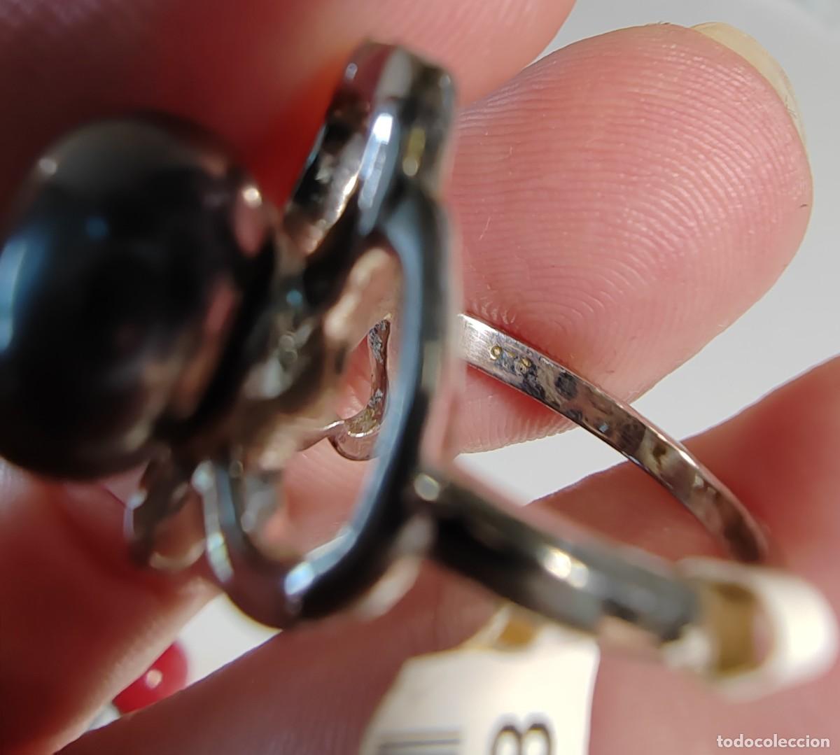 Joyeria: Anillo con Perla gris japonesa y Plata de Ley - Foto 7