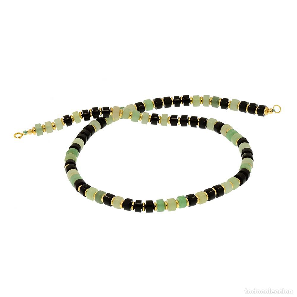Joyeria: COLLAR DE ORO AMARILLO 18K, &Oacute;NIX Y JADE - Foto 2