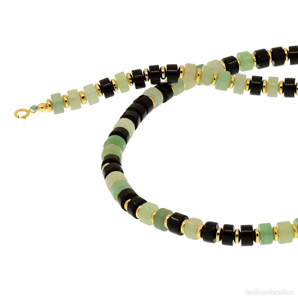 Joyeria: COLLAR DE ORO AMARILLO 18K, &Oacute;NIX Y JADE - Foto 4