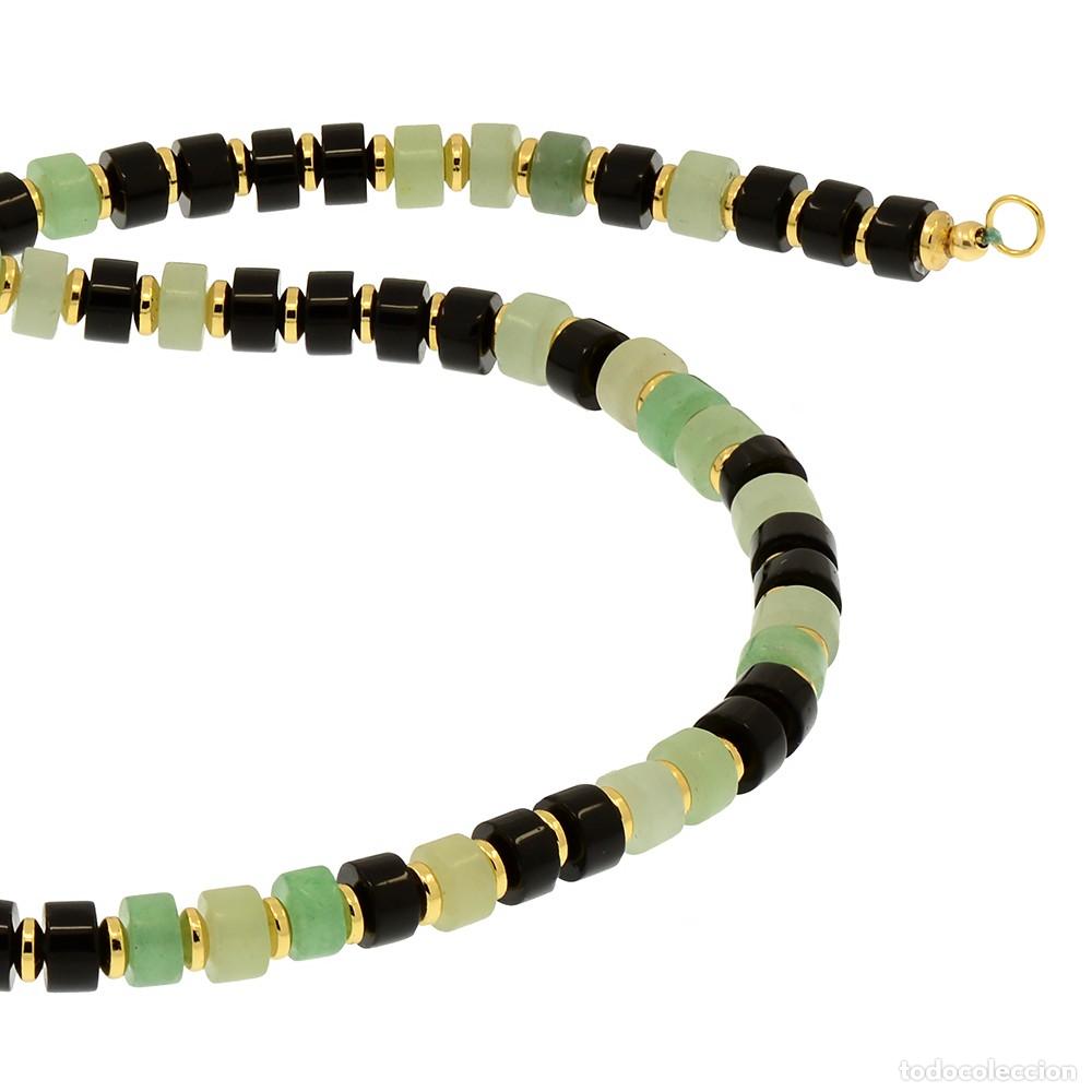 Joyeria: COLLAR DE ORO AMARILLO 18K, &Oacute;NIX Y JADE - Foto 5