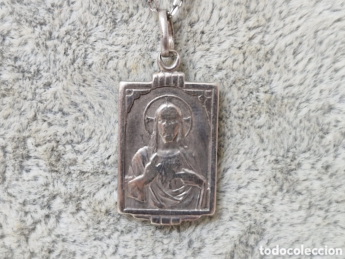 Joyeria: ESCAPULARIO DE PLATA Y CADENA - Foto 2