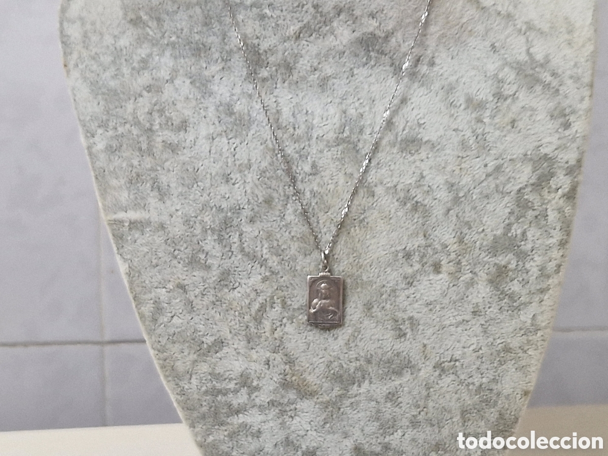 Joyeria: ESCAPULARIO DE PLATA Y CADENA - Foto 4