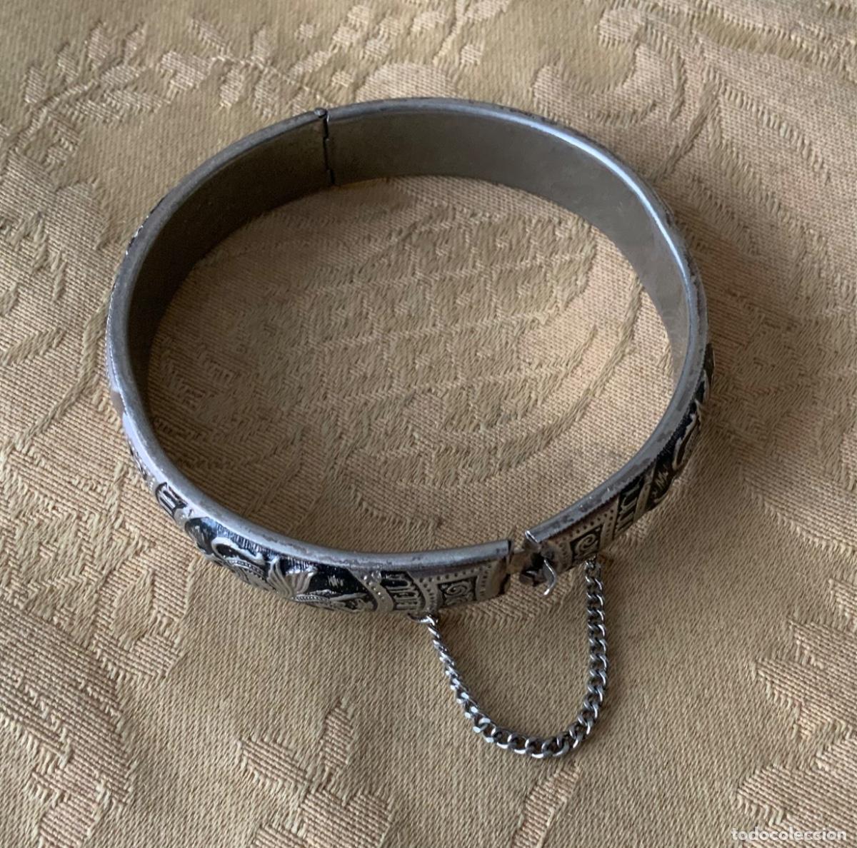 Joyeria: PULSERA VINTAGE R&Iacute;GIDA, LABRADA, DRAG&Oacute;N ALADO - Foto 4