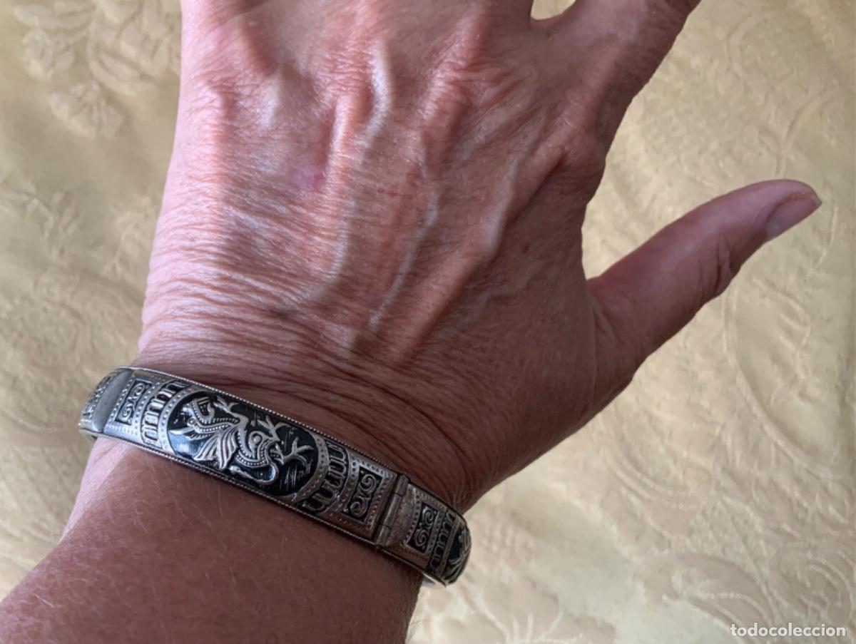Joyeria: PULSERA VINTAGE R&Iacute;GIDA, LABRADA, DRAG&Oacute;N ALADO - Foto 7