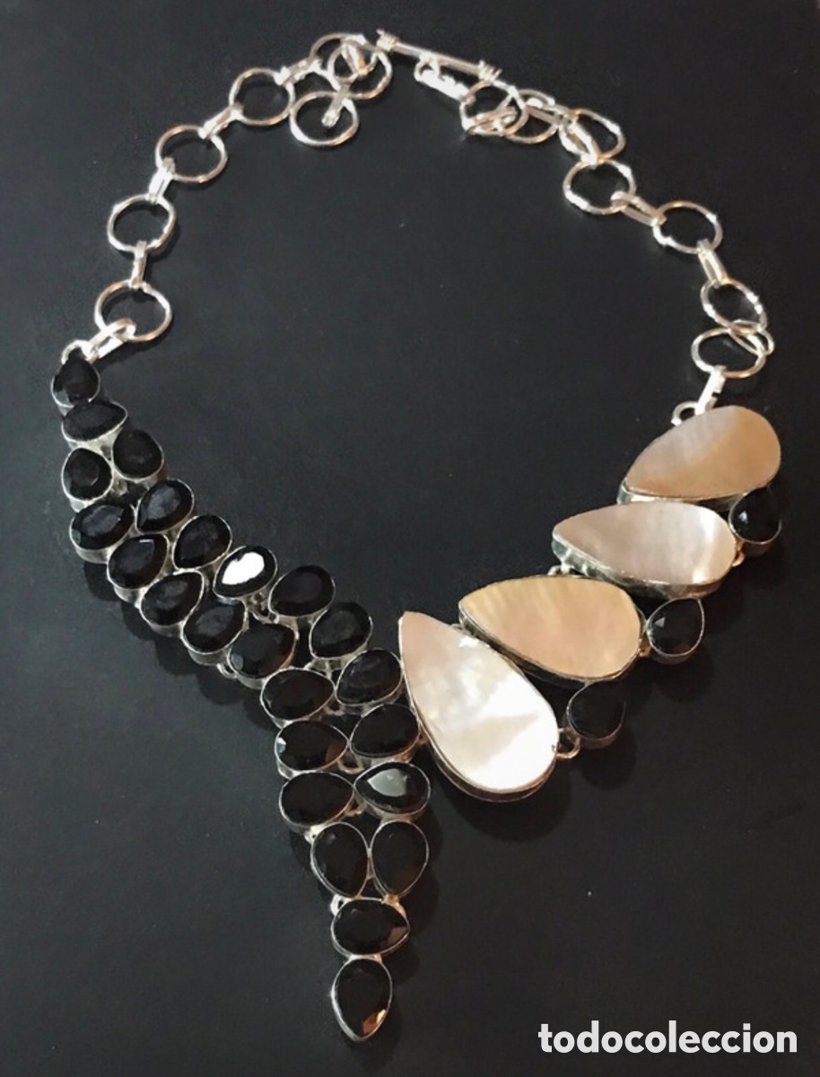 Joyeria: Collar &oacute;nix y n&aacute;car realizado a mano - Foto 3