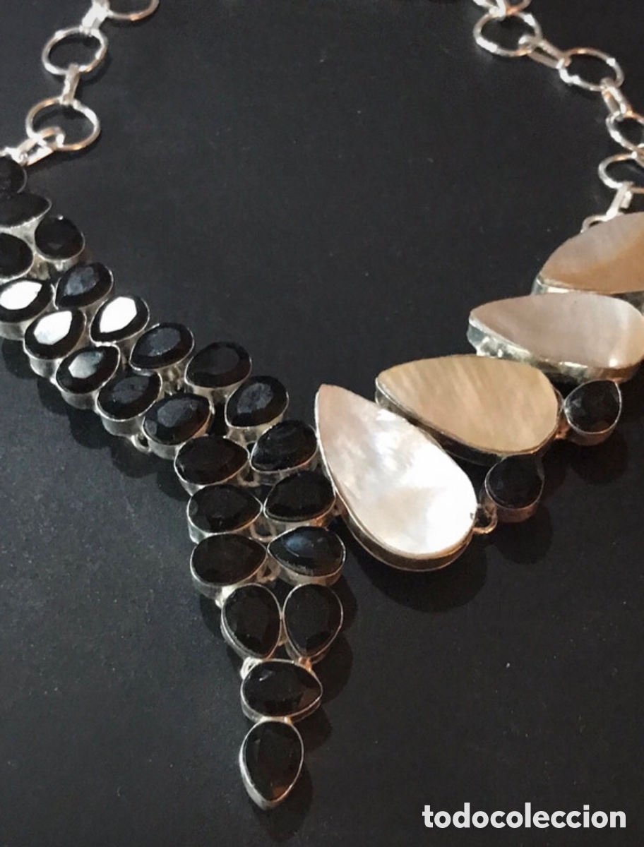 Joyeria: Collar &oacute;nix y n&aacute;car realizado a mano - Foto 4