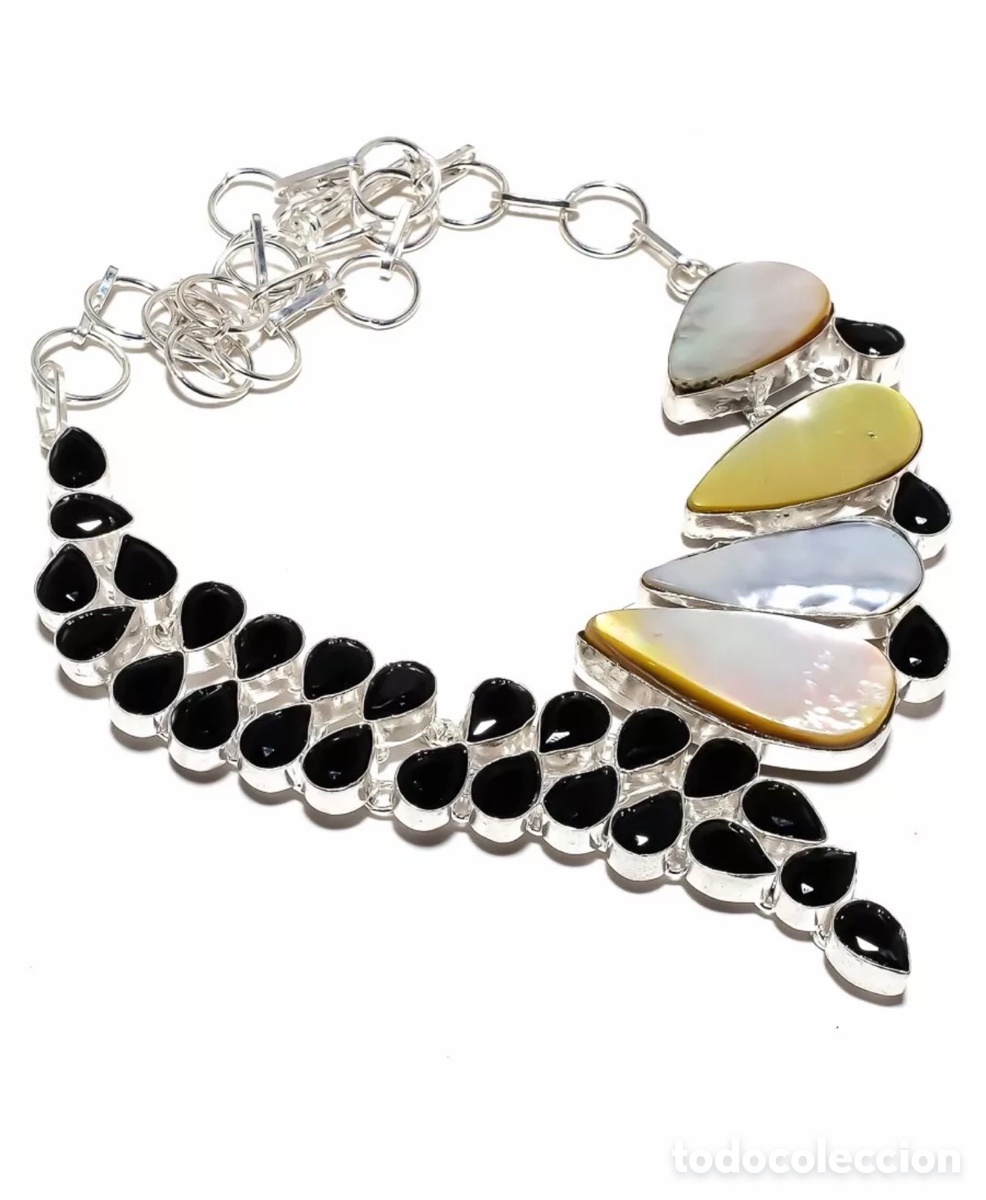Joyeria: Collar &oacute;nix y n&aacute;car realizado a mano - Foto 1