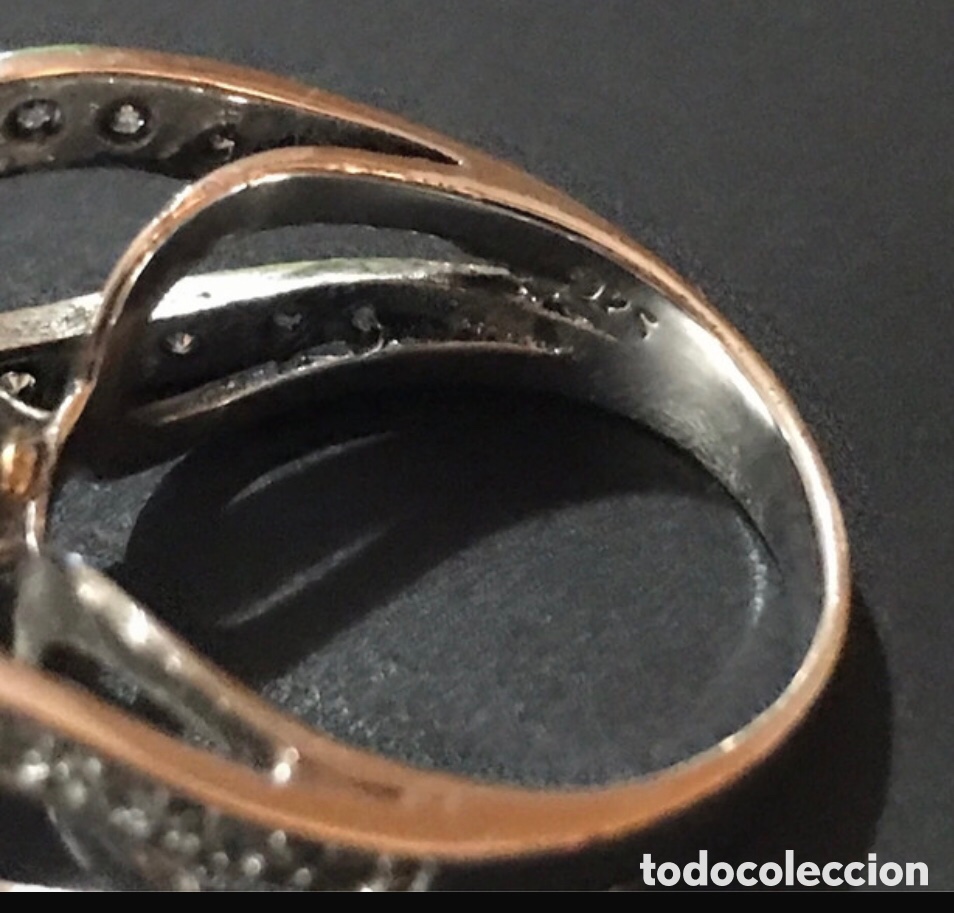 Joyeria: Anillo plata y perla gris antiguo - Foto 10
