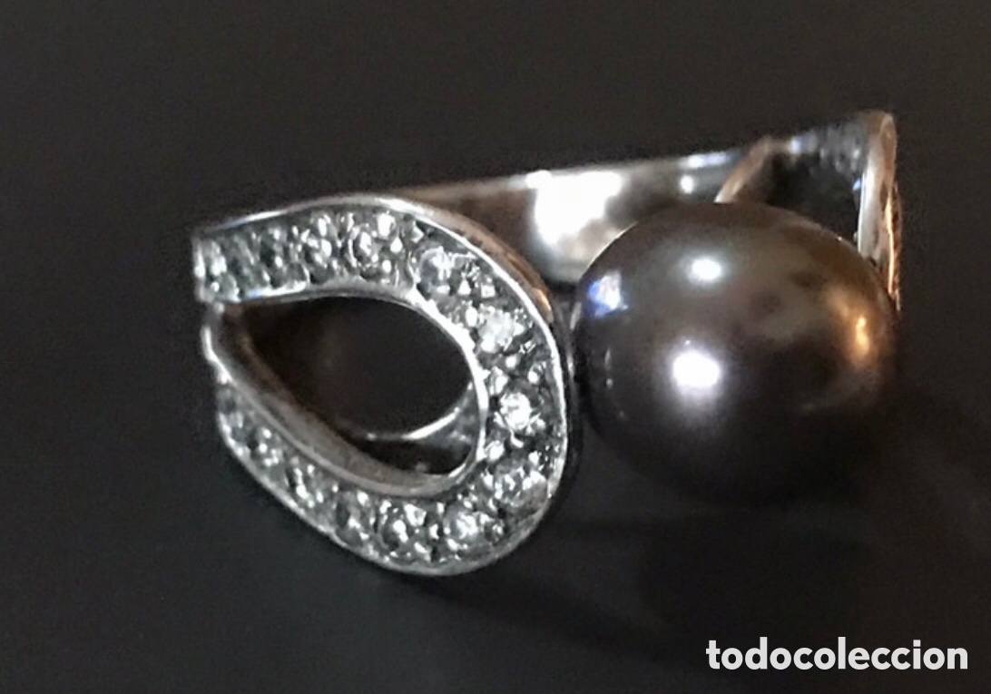 Joyeria: Anillo plata y perla gris antiguo - Foto 16