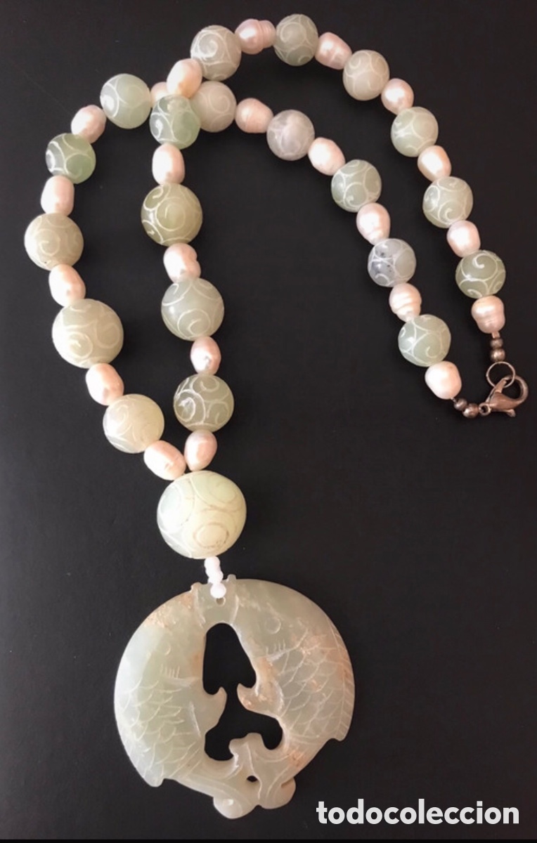 Joyeria: Collar &oacute;nix verde etnico - Foto 1