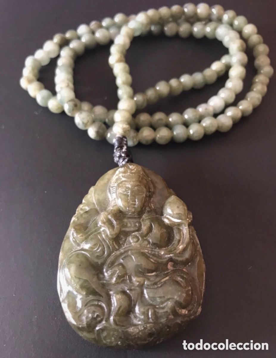 Joyeria: Collar piedra nefrita, etnico - Foto 1