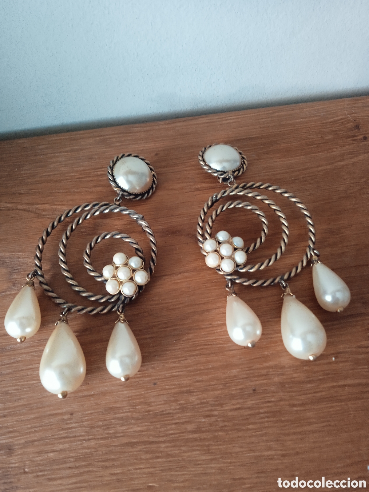 Joyeria: Pendientes Grandes de los a&ntilde;os 80 - Foto 1