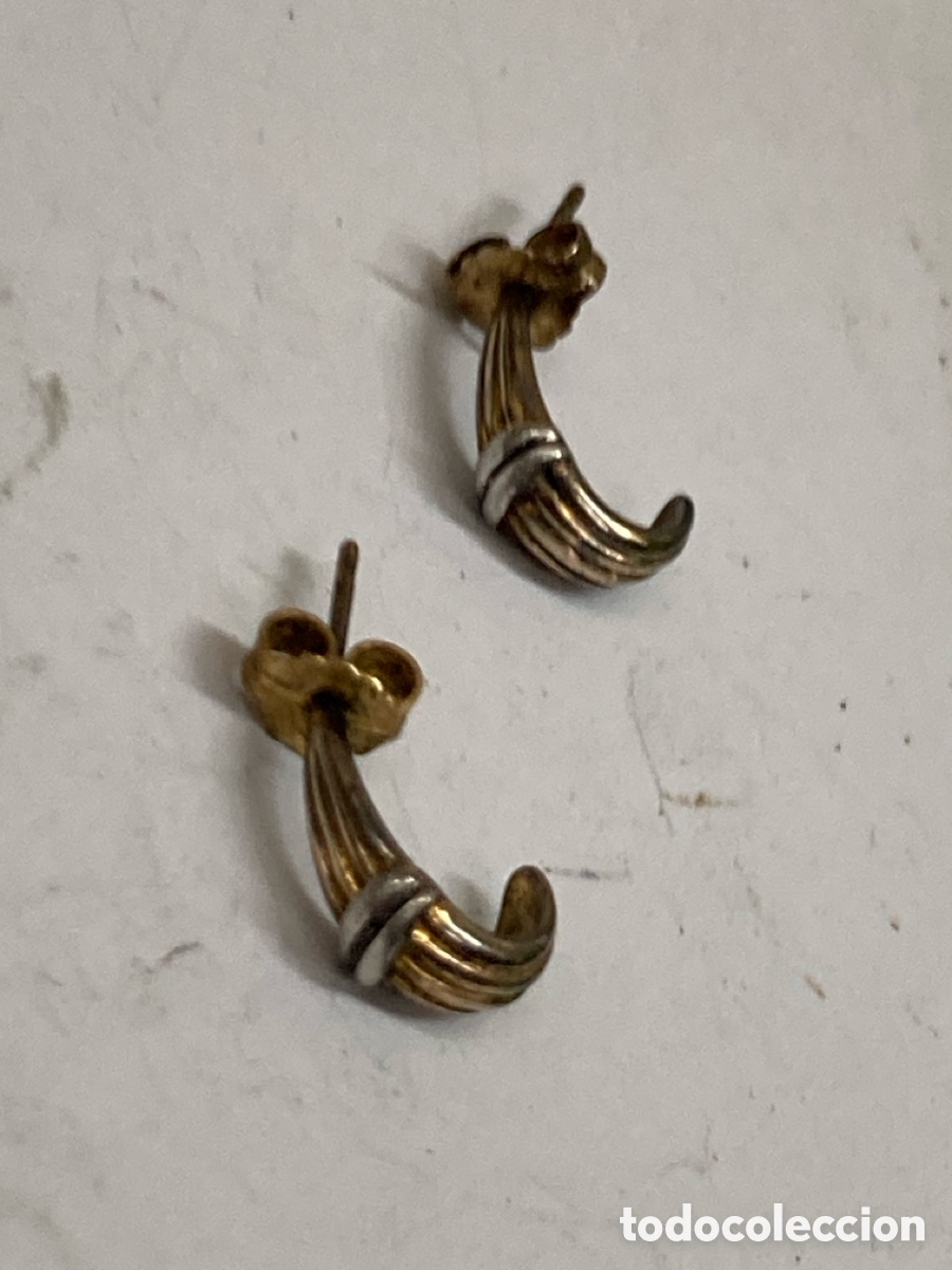 Joyeria: Pendientes de plata con engastado P189 - Foto 1