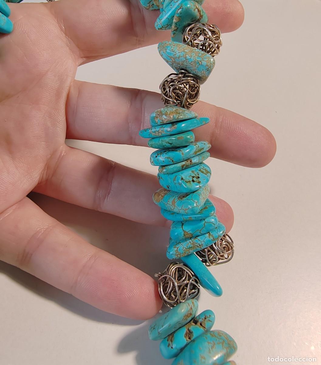 Joyeria: Gran Collar con Turquesas - Foto 2