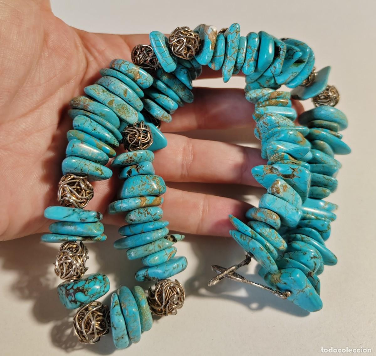 Joyeria: Gran Collar con Turquesas - Foto 4