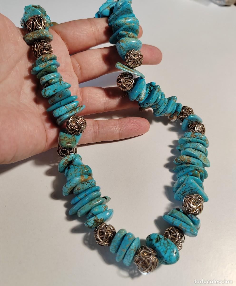 Joyeria: Gran Collar con Turquesas - Foto 6