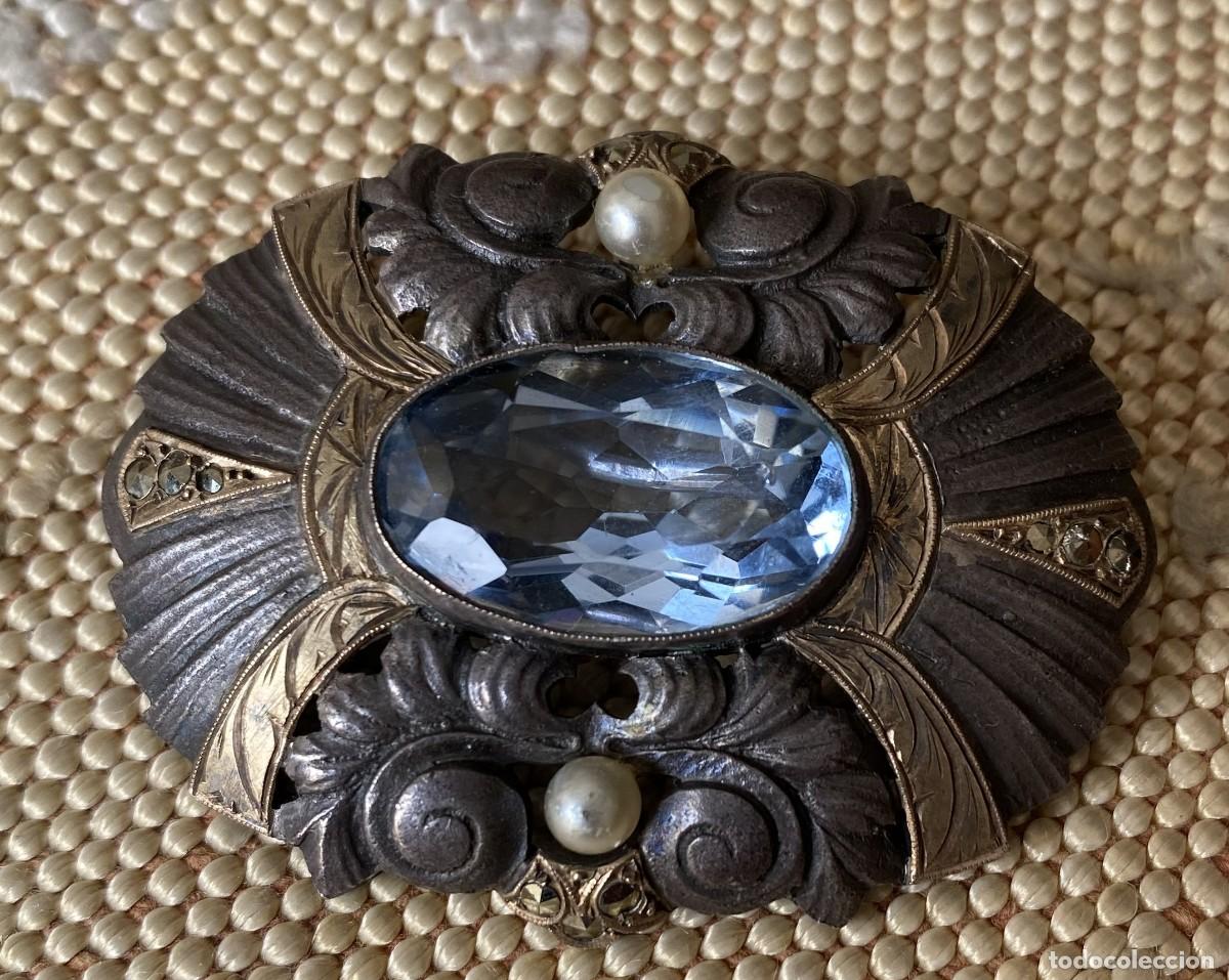 Joyeria: GRan broche art deco plata y oro - Foto 1