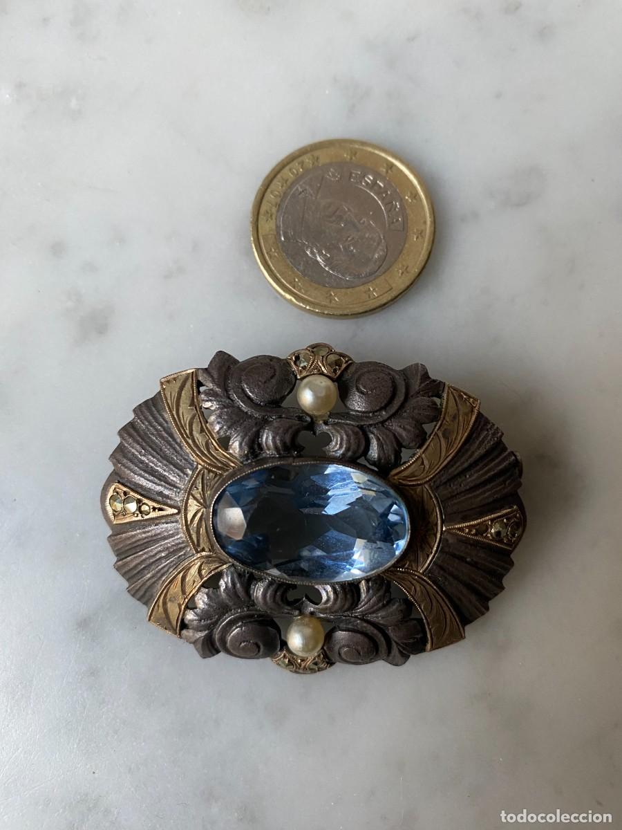 Joyeria: GRan broche art deco plata y oro - Foto 2