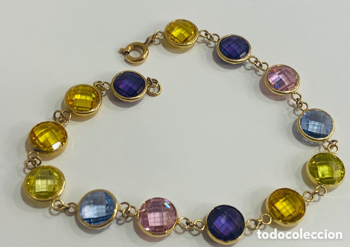 Joyeria: Pulsera de Oro y Topacios - Foto 3