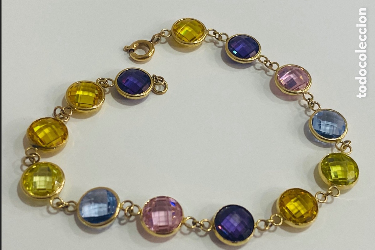 Joyeria: Pulsera de Oro y Topacios - Foto 4