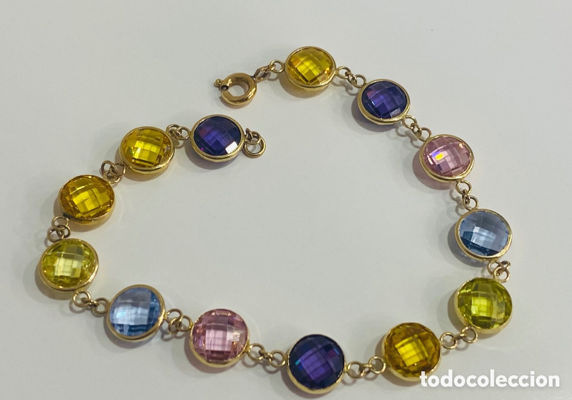 Joyeria: Pulsera de Oro y Topacios - Foto 8
