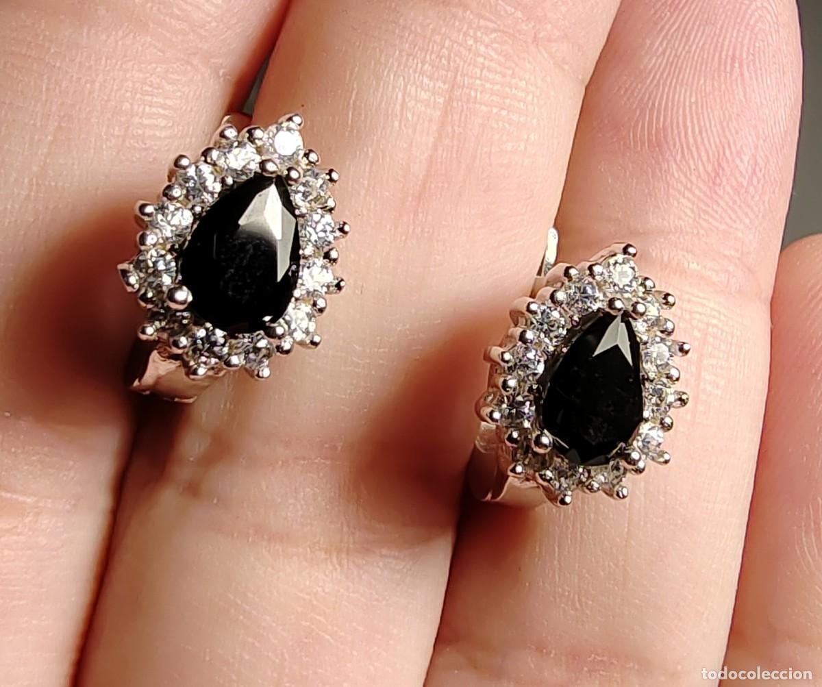 Joyeria: Pendientes Plata de Ley, Espinelas y Circonitas - Foto 1