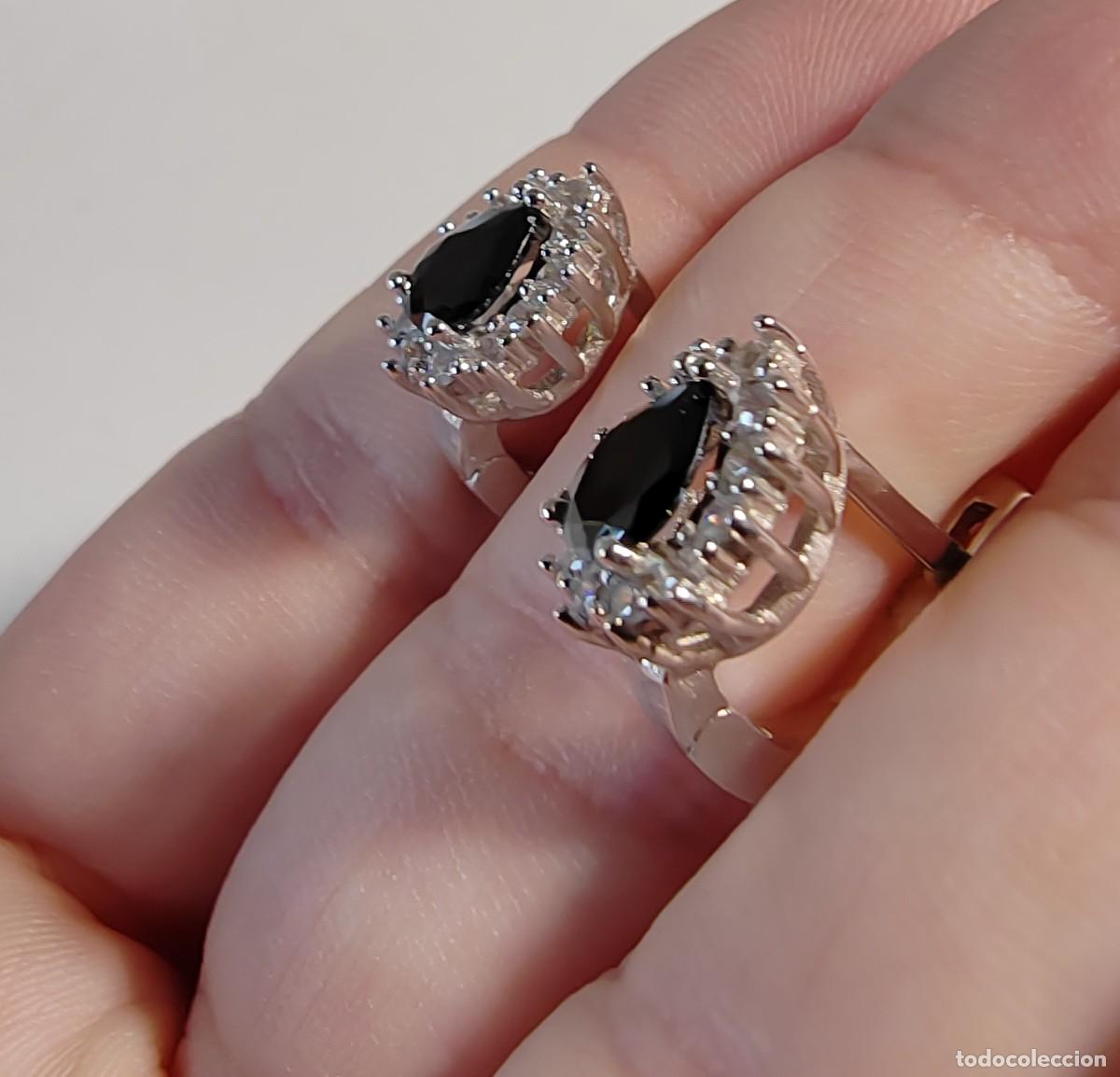 Joyeria: Pendientes Plata de Ley, Espinelas y Circonitas - Foto 4