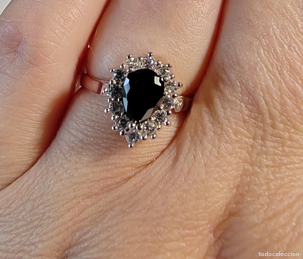 Joyeria: Anillo en Plata de Ley, Espinela y Circonitas - Foto 1