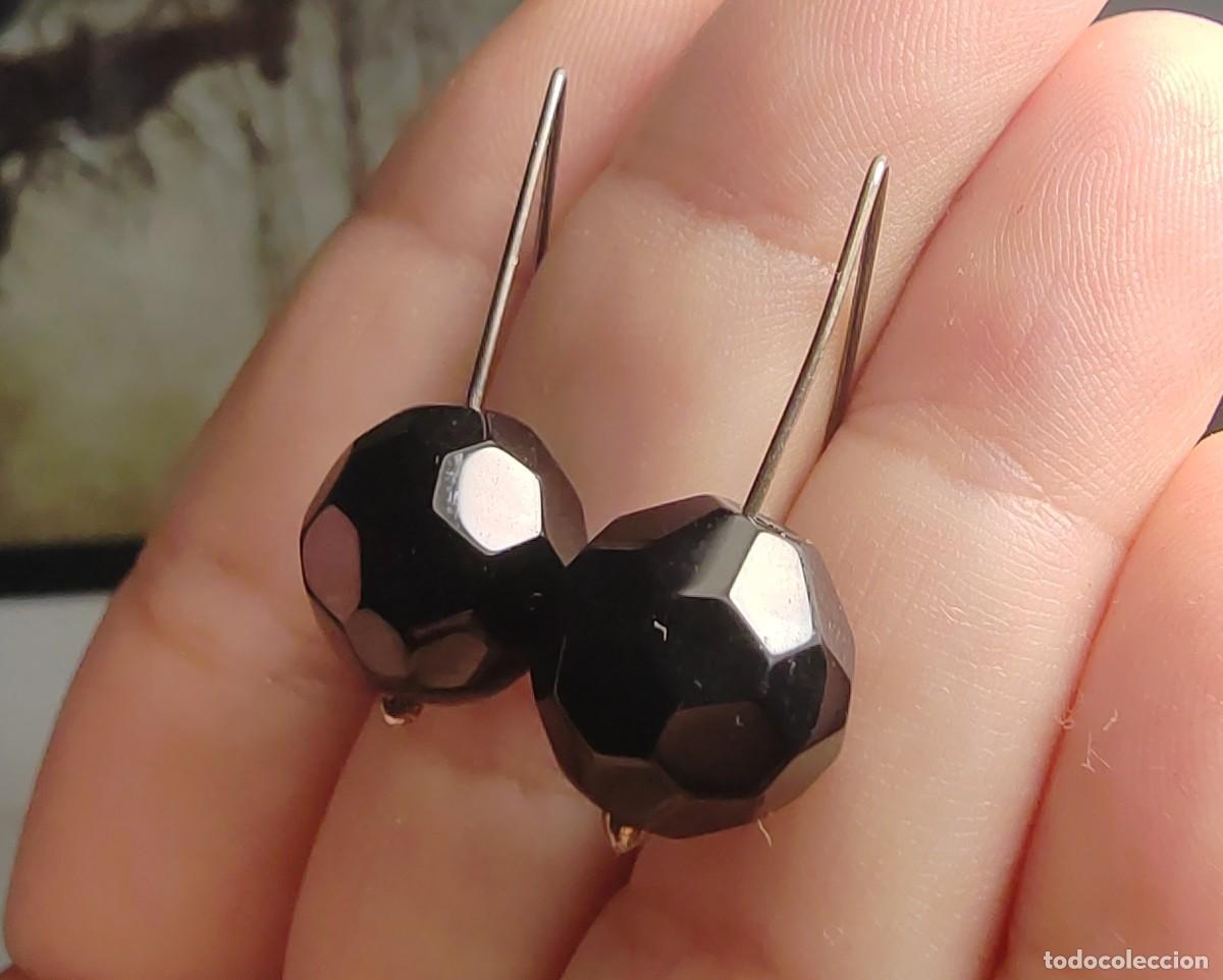 Joyeria: Pendientes Plata de Ley y &Aacute;gatas negras - Foto 1