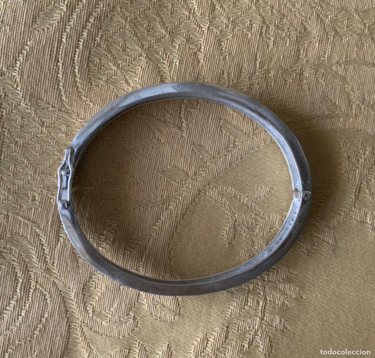 Joyeria: BRAZALETE VINTAGE RIGIDO PLATA DE LEY - Foto 4