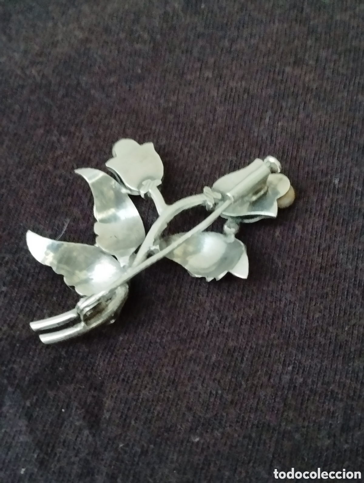 Joyeria: Broche de plata con laminas de oro - Foto 7