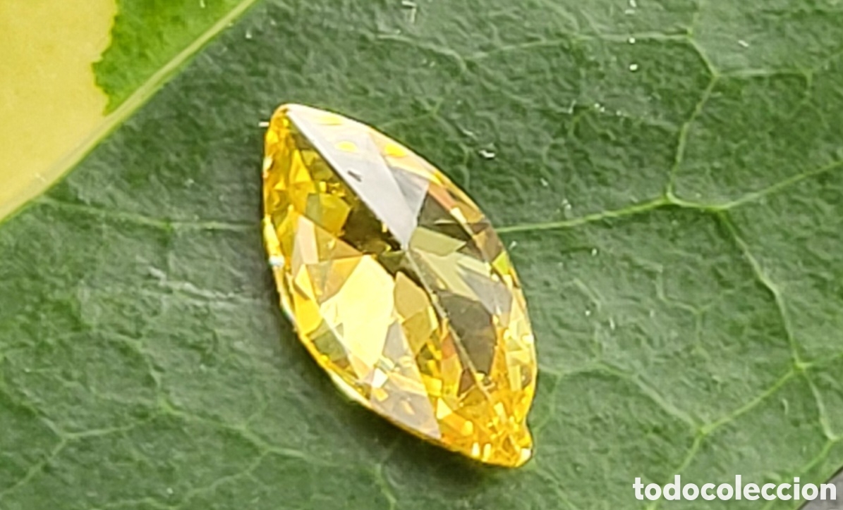 Joyeria: Peque&ntilde;o diamante de laboratorio amarillo - Foto 2