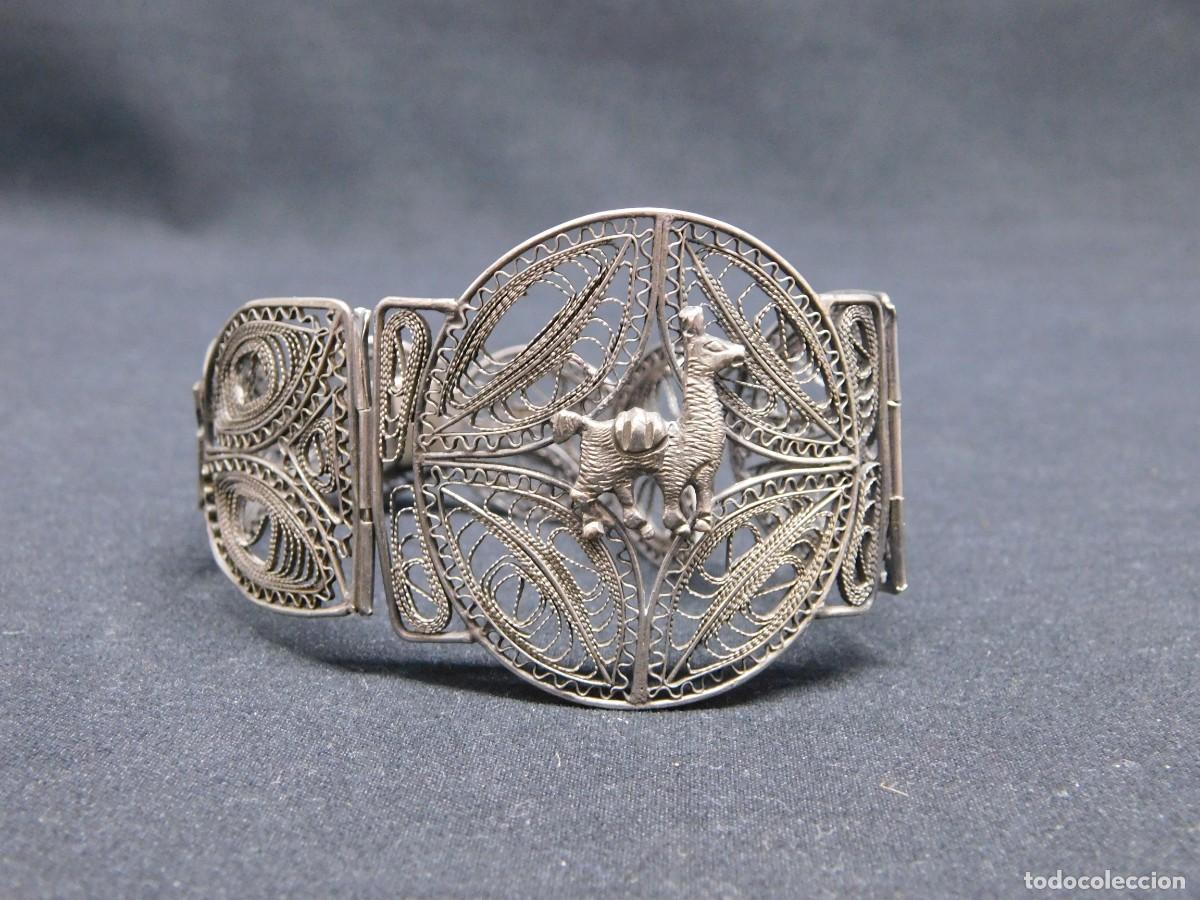 Joyeria: ANTIGUA PULSERA FILIGRANA DE PLATA - Foto 1