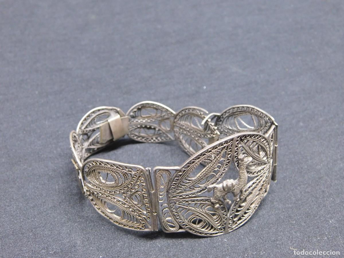 Joyeria: ANTIGUA PULSERA FILIGRANA DE PLATA - Foto 2